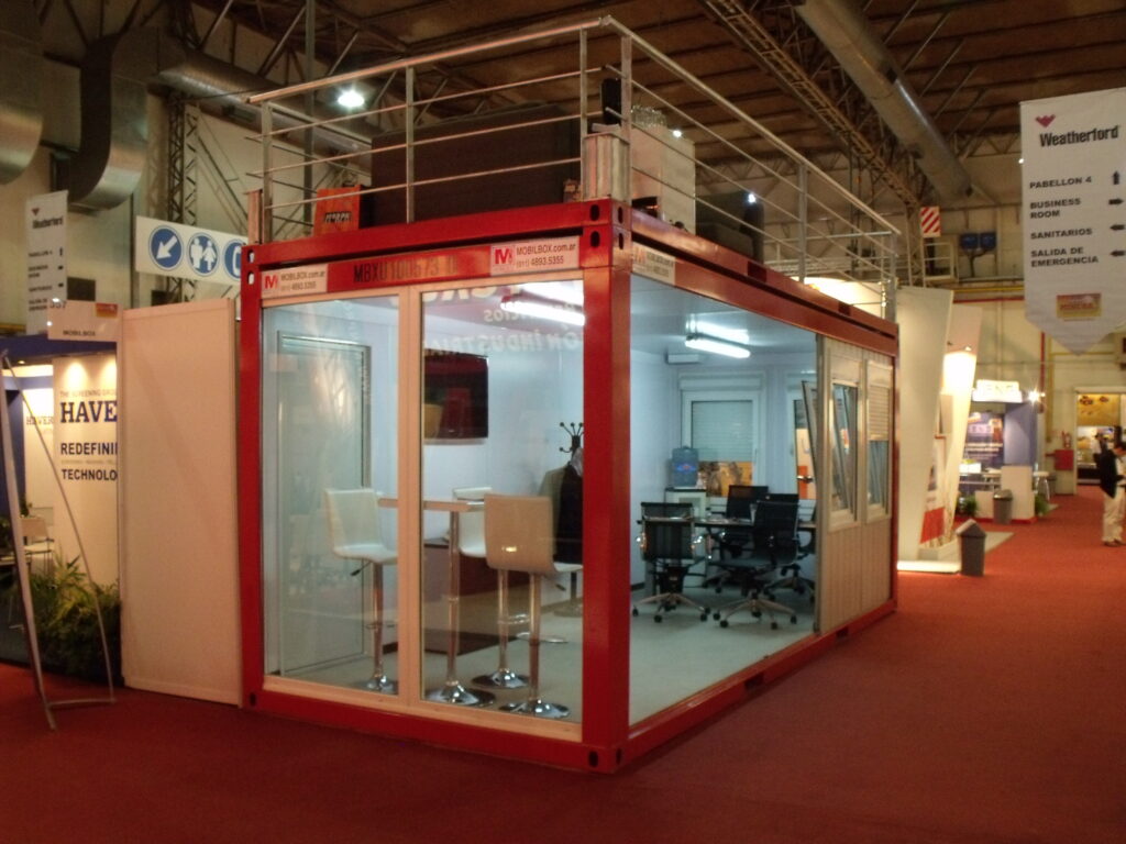Trade show event container