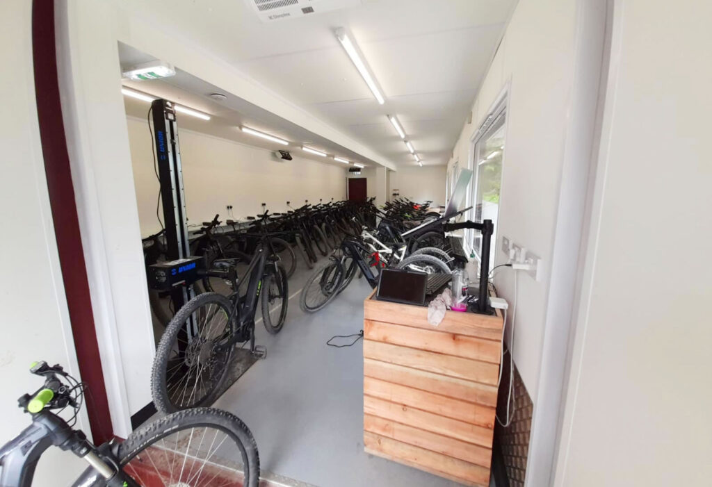 ground floor bike storage shipping container