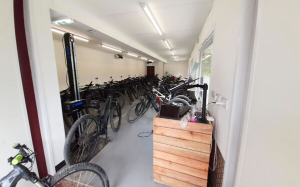 ground floor bike storage shipping container