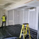 preparing walls gypsum board finish