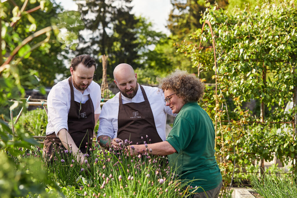 chefs staff kitchen garden kitchen fifty two