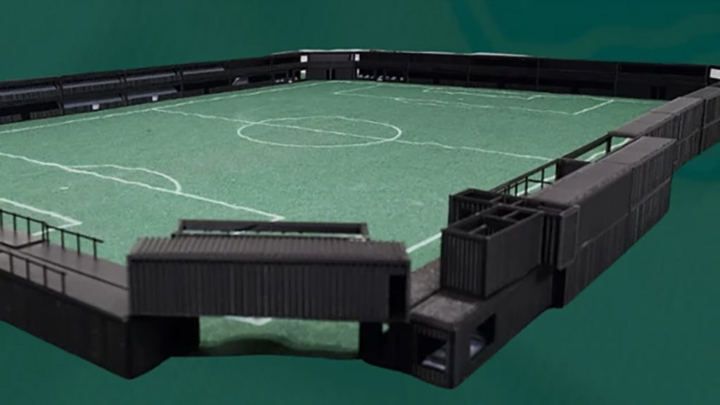 3D model football stadium