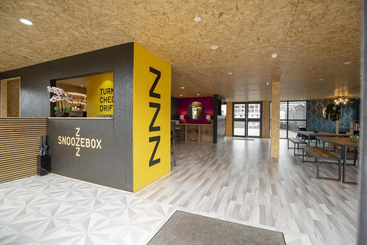 Snoozebox Shipping Container Hotel Reception