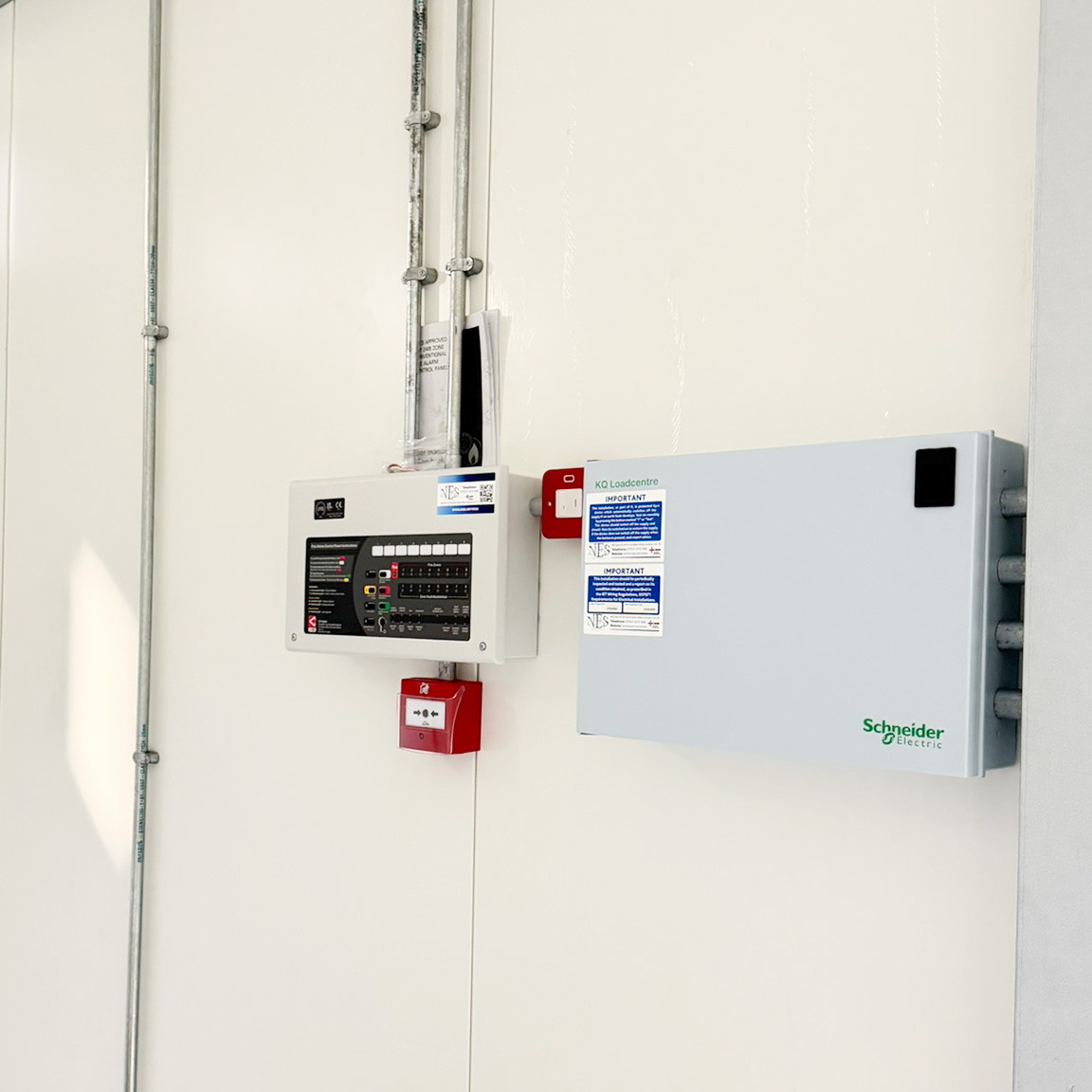 Switch-gear electrical components fitted