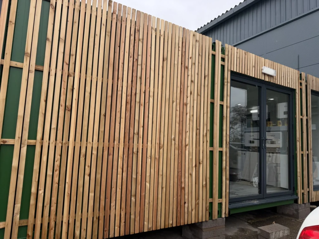 Repurposed shipping containers transformed Roberts Recycling