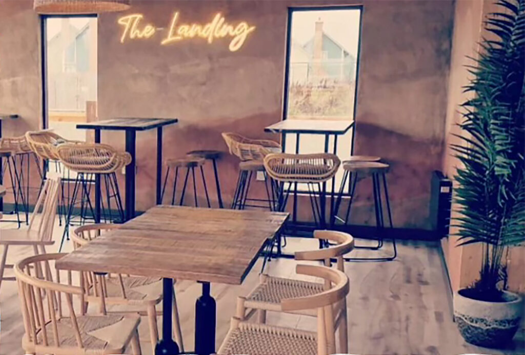 The landing container restaurant modern rustic design