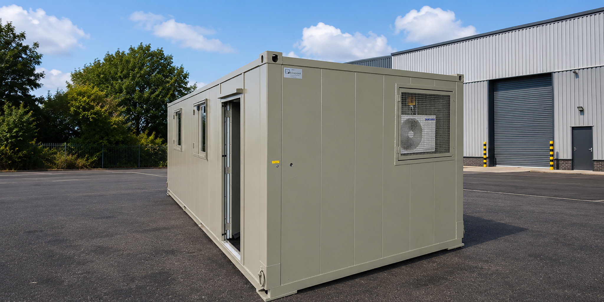 Container laboratory ready for delivery