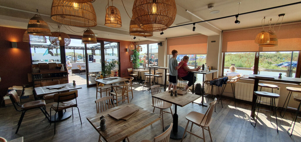 Premium modular restaurant joined shipping containers